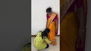 Bramhani Nauvari Saree Draping💛 sareedrapingtutorial makeupartist nauvarisareedraping saree [upl. by Chiquita]