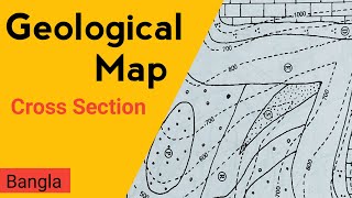 Geological Map cross section  Two Series Map  with line of Unconformity [upl. by Singhal499]