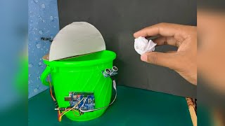 How to make a 💯 Smart Dustbin 🗑️ at home 🤩🤯 [upl. by Ogren]