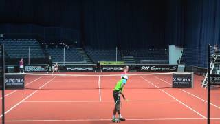 Iveta Benesova vs Akgul Amanmuradova  Porsche Tennis Grand Prix 2012 [upl. by Sewel]