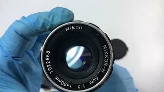 ★SOLD★ Exc4 Nikon F Photomic FTN SLR Film Camera NikkorH Auto 50mm f2 JPN  240105800445 [upl. by Cohdwell]