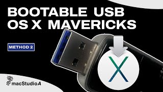 Bootable USB Mac Mavericks METHOD 2 [upl. by Khorma585]