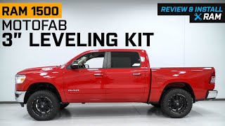 20062023 RAM 1500 MotoFab 3Inch Front Leveling Kit Review amp Install [upl. by Nigrom]