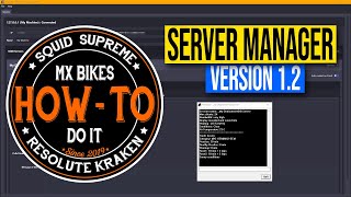 MX Bikes Dedicated Server Update  Resolute MXB Server Manager v12 [upl. by Lainey]