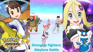 Pokemon Masters EX Strongest Fighters  Maylene Battle [upl. by Amikahs835]