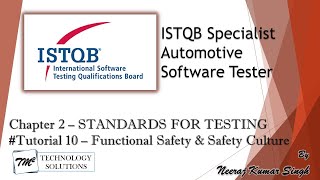 ISTQB Automotive Tester  221 Functional Safety and Safety Culture  ISO 26262  IEC 61508 [upl. by Koball]