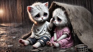 Poor Cats Rescued by Kindness 🔥cat ai cutecat catlover kitten lovestory [upl. by Gwenni323]