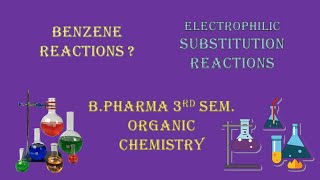 REACTIONS OF BENZENE ELECTROPHILIE SUBSTITUTION REACTIONS [upl. by Sully331]