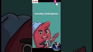 Sad song for food loversfunny hindisong ytshorts shorts youtubeshorts cartoon [upl. by Laeno]