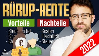 Basis Rente Rürup Für wen lohnt es sich das noch Vor amp Nachteile [upl. by Assenyl]