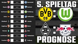 5Spieltag Bundesliga 2324 Prognose  Alle Spiele amp Tipps [upl. by Kania214]