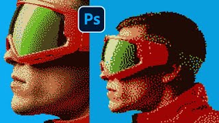 Master the Pixelated Dithered Effect in Photoshop [upl. by Ifok]