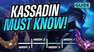 Kassadin Season 14 Guide  How To Carry and GET TO MASTERS Step by Step [upl. by Ojibbob]