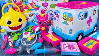 8 Minutes Satisfying with Unboxing Cute Pinkfong Ambulance Playset Doctor Toys ASMR  Review Toys [upl. by Atteragram]