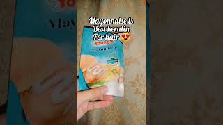 Mayo keratin diy mayonnaise hairmask shortvideo haircare shorts ytshorts trending [upl. by Lamrouex938]