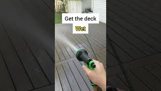 Tip  How to Clean composite decking quickly [upl. by Aneleasor450]