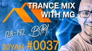 Trance hard trance and melodic techno set  DJ mix  30 years amp home 0037 [upl. by Gunn]