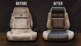 HOW TO REUPHOLSTER CAR SEATS [upl. by Yendirb]