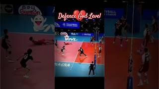 😈God Level 🤯Defence ☠️ Japan Volleyball ☠️volleyballvolleyballworld [upl. by Animlehliw]