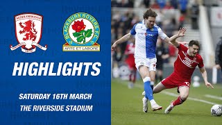 Highlights Middlesbrough v Blackburn Rovers [upl. by Clark]