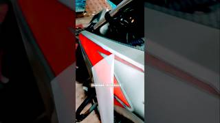 tvs Apache 160 sticker installation apache sticker modified apache body sticker installation [upl. by Aenahs]