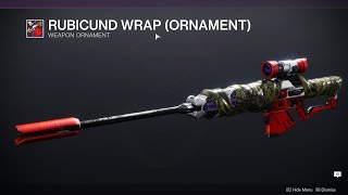 HOW TO GET RUBICUND WRAP ORNAMENT  DESTINY 2 [upl. by Savihc]