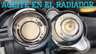 ACEITE EN EL RADIADOR ¿de motor o transmisión [upl. by Llednov937]