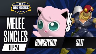 Hungrybox Jigglypuff vs Salt Captain Falcon  Melee Singles Top 8 Qualifier  The Big House [upl. by Anividul211]