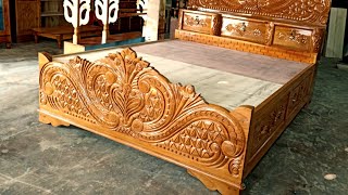 Box Palang ka design  Wooden Bed  Bed design price in india  New bed design furniture Design 2023 [upl. by Pooi]