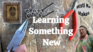 Learning how to make chainmaille during my trip to the UK [upl. by Lurline]