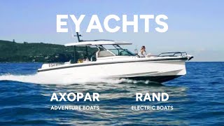 Axopar and Rand Electric Boats  Eyachts Interview  Sanctuary Cove Boat Show [upl. by Suzzy]