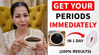 Drink To Get Periods Immediately In 1 Day  Say Goodbye To Irregular Periods  Period Pain FattoFab [upl. by Atinuaj446]