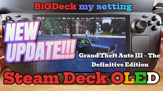 Grand Theft Auto III – The Definitive Edition on Steam Deck OLED New Update Performance [upl. by Ekez967]