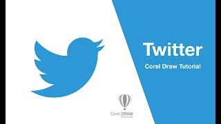 Twitter Corel Tutorial  Twitter Logo Design in Corel Draw [upl. by Benisch89]