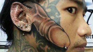 15 Craziest Face Tattoos [upl. by Sender]