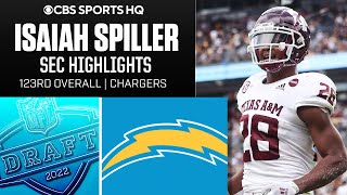 Isaiah Spiller Texas AampM Highlights  123rd Overall Pick in 2022 NFL Draft  CBS Sports HQ [upl. by Corrine]