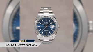 Rolex Datejust Blue Dial [upl. by Meggs]