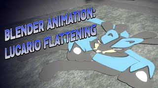 Blender Animation Lucario MultiSquash Flattening [upl. by Evante]