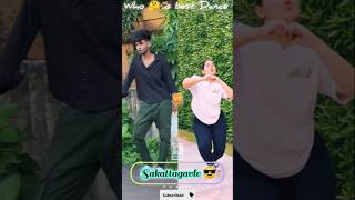 💃 🆚 🕺Sakkathagavle song dance  kannadatrending song dance ।। sumne nagthale।।shorts [upl. by Jobey]