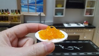 Mini food อาหารจิ๋ว ฝอยทอง Golden Egg Yolk Threads [upl. by Elleahcim]