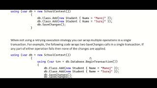 EF Core Error SqlServerRetryingExecutionStrategy does not support user initiated transactions [upl. by Dranyer]