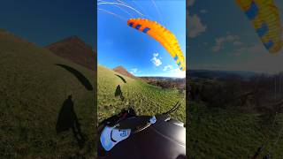 sidehill landing 😎 paragliding parapente gleitschirmfliegen travel nature outdoors skills [upl. by Aenil]