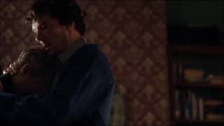 Sherlock S4 E2  John amp Sherlock Hug [upl. by Anomor589]