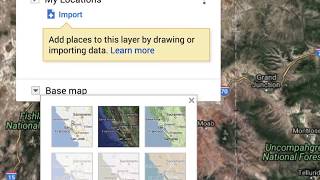 Changing the Base Map on a Google My Map [upl. by Roley118]