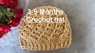 CROCHET BEANIE how to crochet spiral shell beanie [upl. by Sophy]