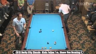 Shane Van Boening vs Niels Feijen Bigfoot 10Ball 2013 Derby City Classic [upl. by Dorsy752]