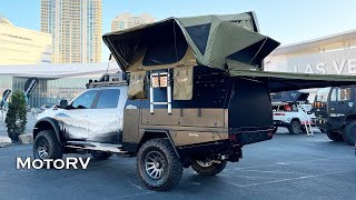 Camping Setups for Trucks and SUVs  SEMA Overlanding Vehicles [upl. by Goulet]