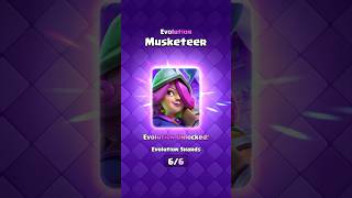 Evolution Musketeer Guide clashroyale shorts [upl. by Timofei158]