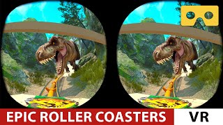 AMAZING VR RIDES in Epic Roller Coasters  VR SBS 3D Video [upl. by Arfihs]