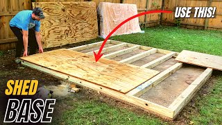 How to Build a Shed Floor DIY Shed Floor Base Construction Process [upl. by Suzzy]